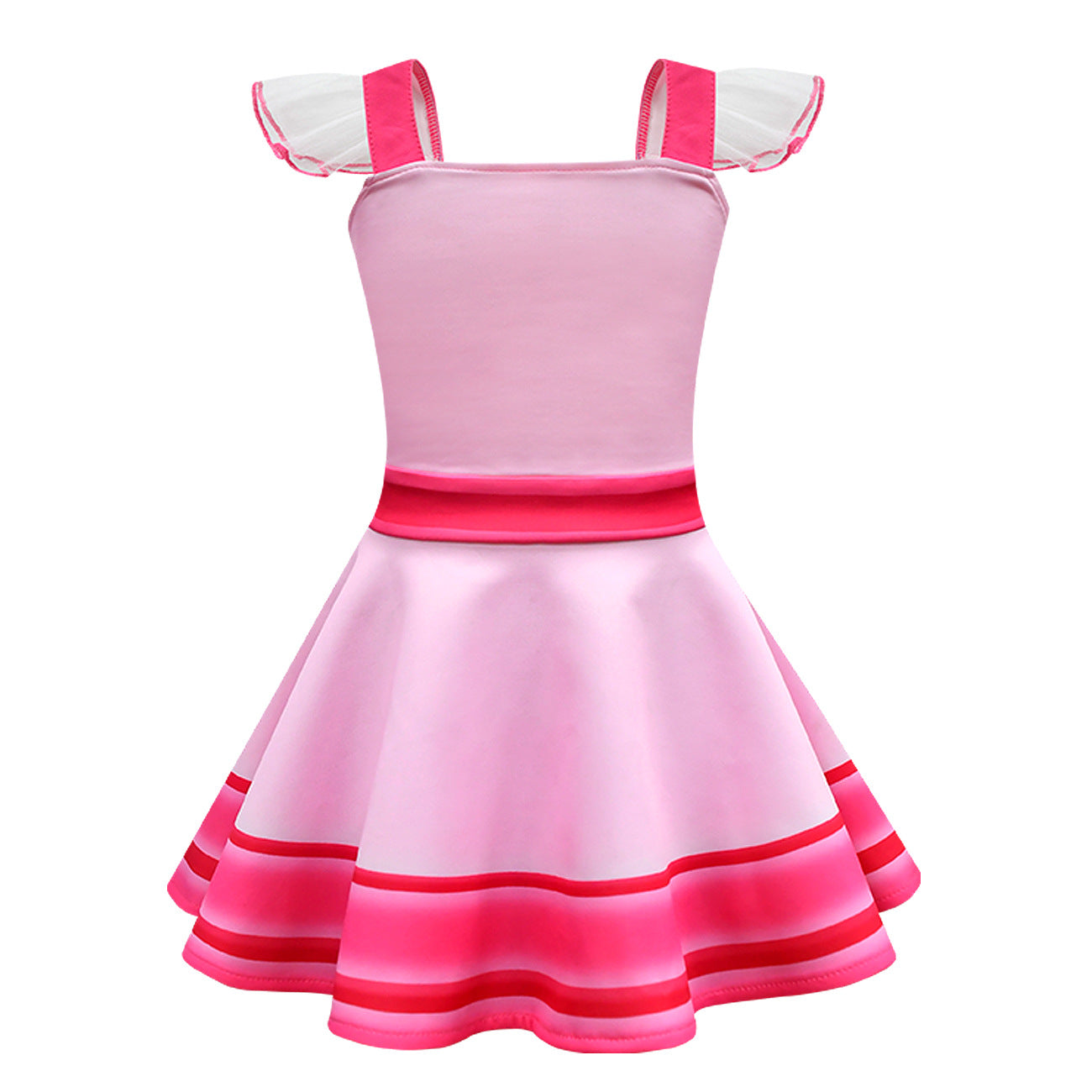 Princess Peach Cosplay Costume Super Mario Bros Girls Dress Bag Suits Halloween Carnival