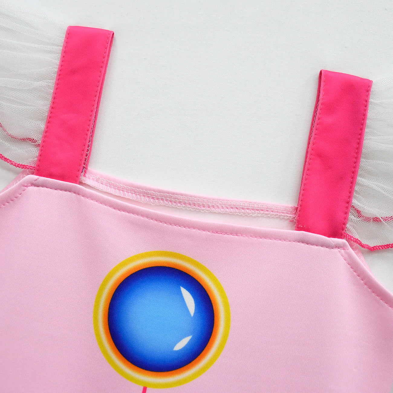 Princess Peach Cosplay Costume Super Mario Bros Girls Dress Bag Suits Halloween Carnival