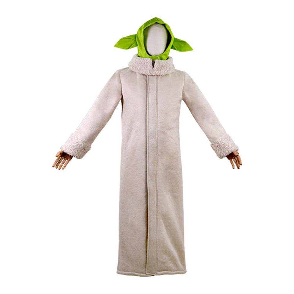 Baby Yoda Cosplay Costume Robe Hat Outfits Carnival Suit - Azufun