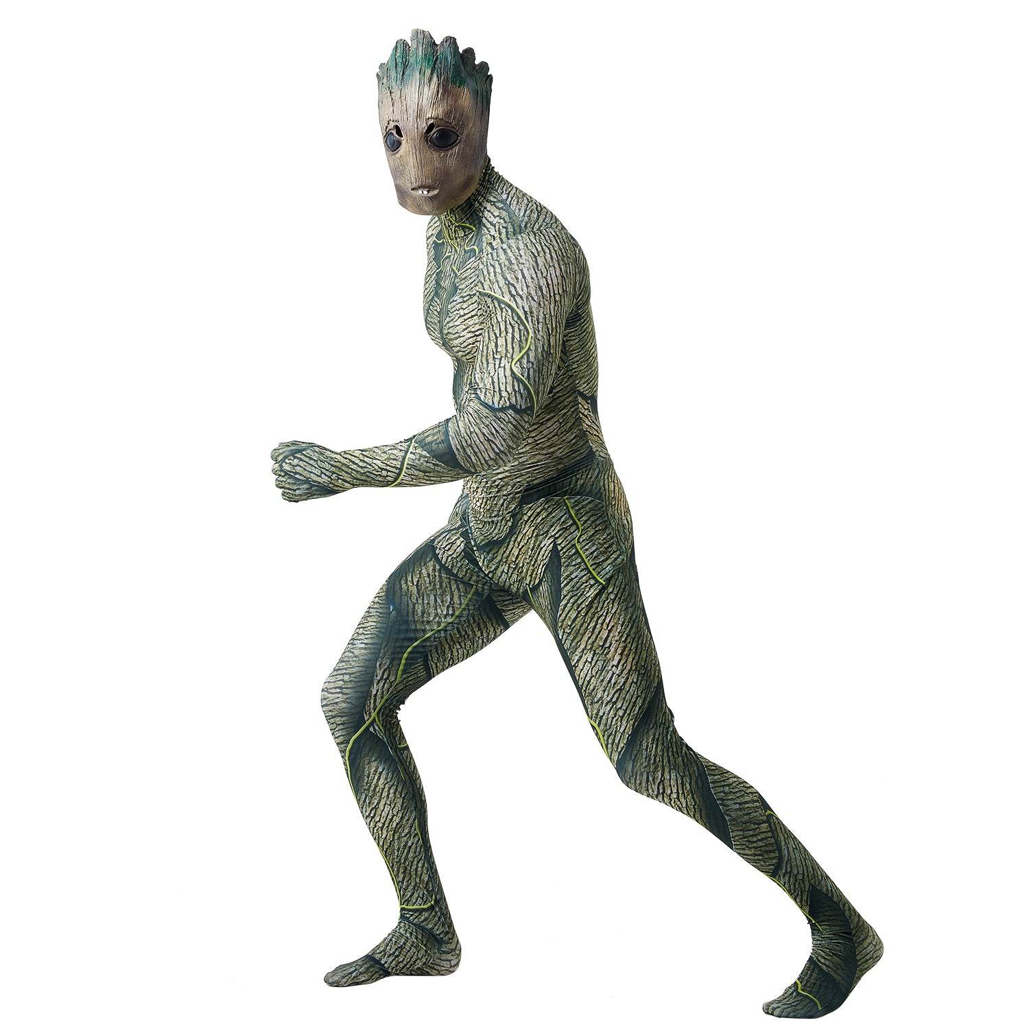 Groot Cosplay Costume Jumpsuit Zentai Party Carnival - Azufun