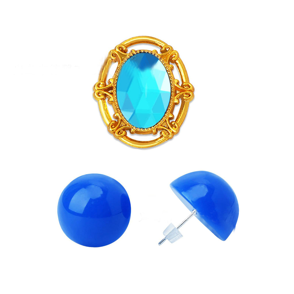 Super Mario Peach costume accessores set