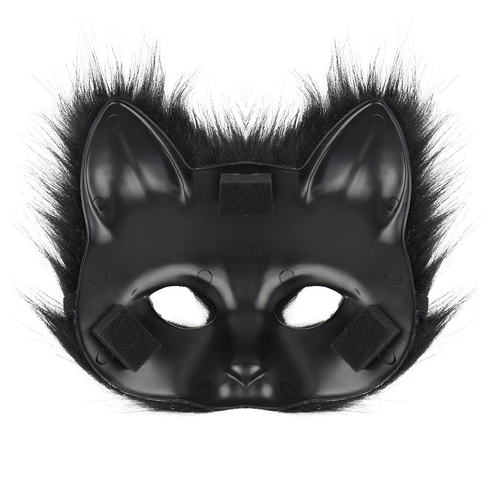 Simulation fox mask gloves plush fox tail set cos props accessories