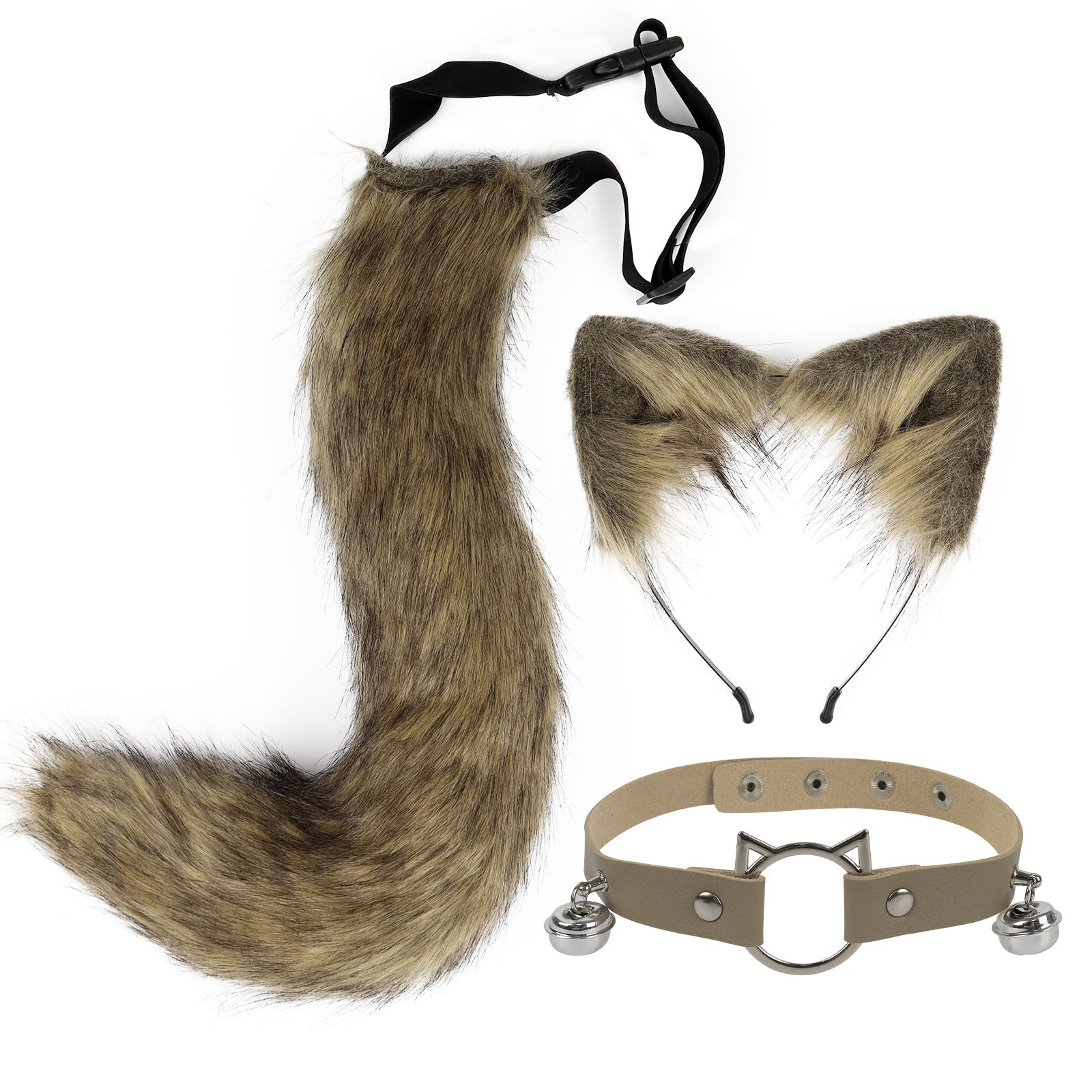Crazy Zootopia Nick Fox Collar Headband Fox Tail Accessories
