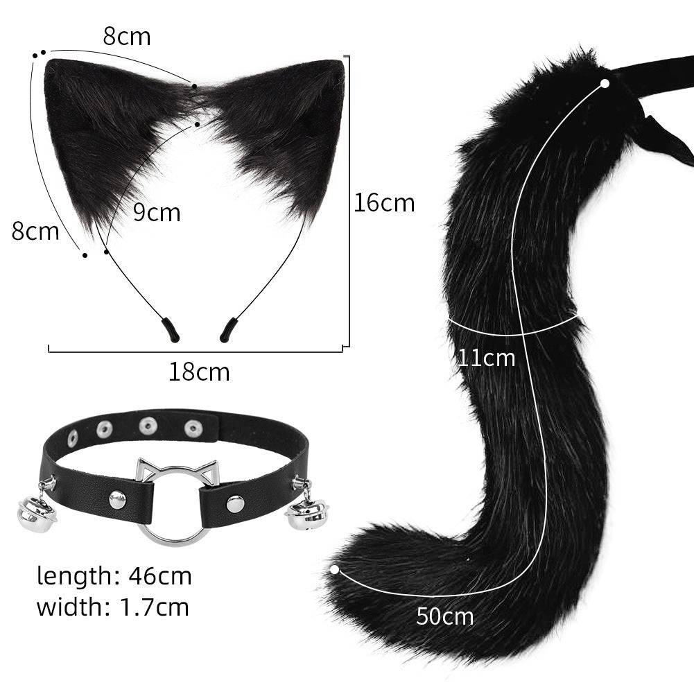 Crazy Zootopia Nick Fox Collar Headband Fox Tail Accessories