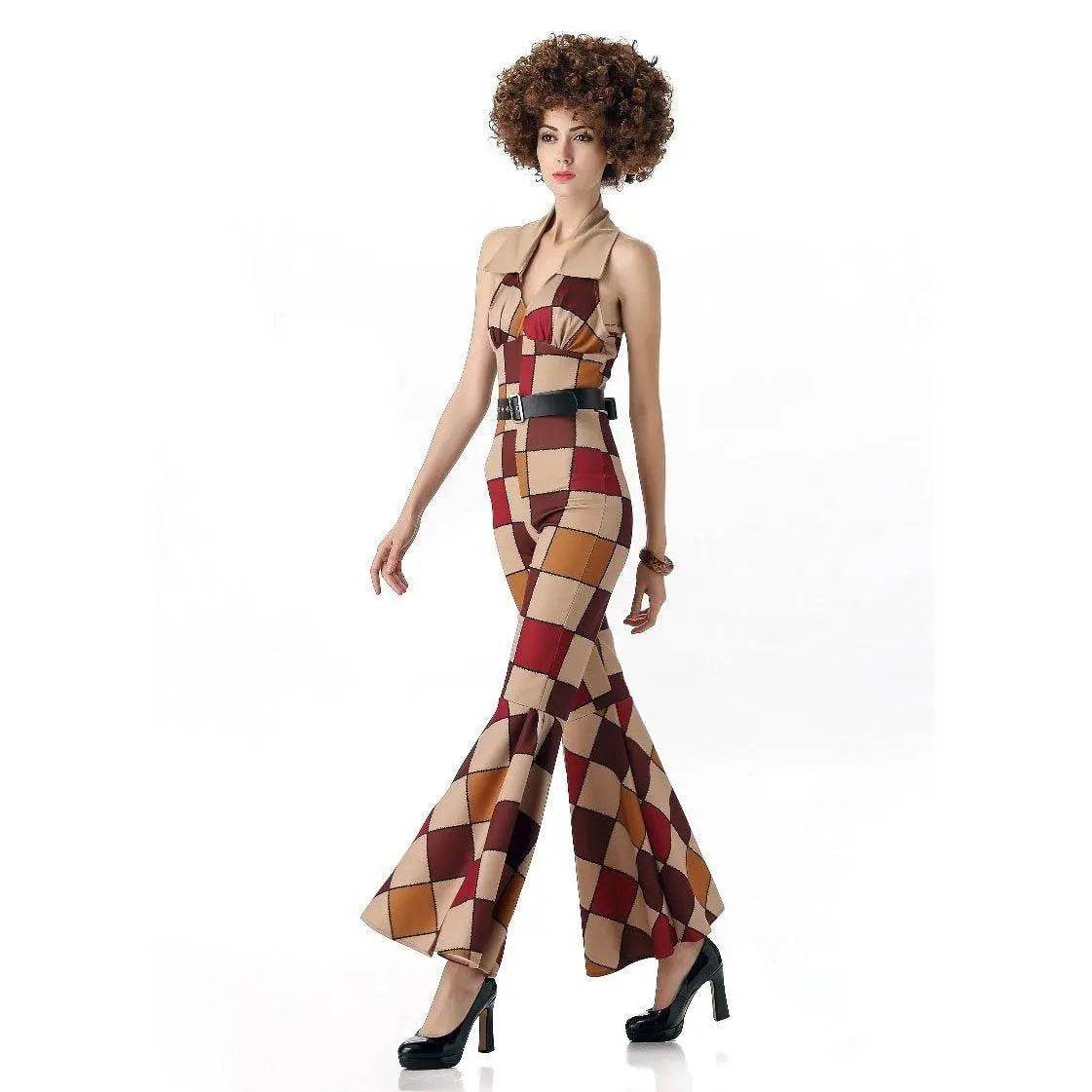 1920s Disco Stage Masquerade Fancy Dress Costumes Halloween For Women Men Leisure Suit - Azufun