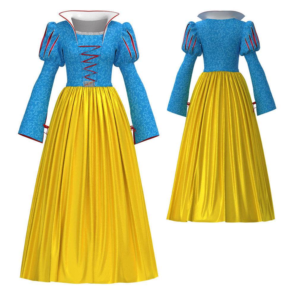 2025 Snow White Dress Cosplay Costume Halloween Party Carnival - Azufun