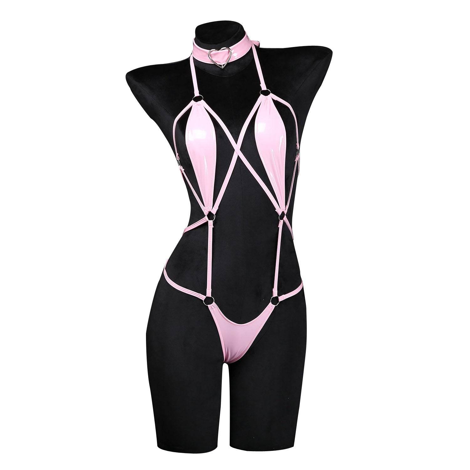 Sukumizu One-Piece Tie-Up Suit Costume - Azufun