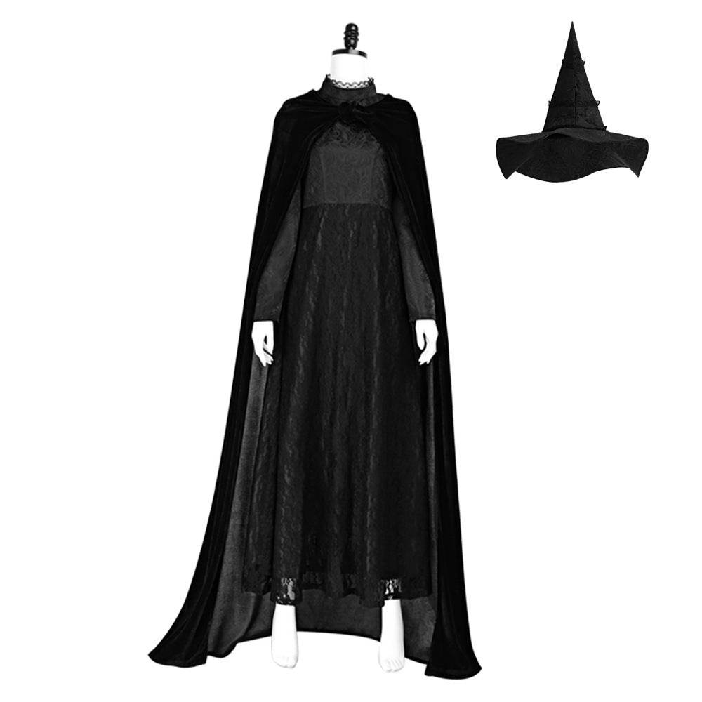 Wicked Elphaba Outfit Carnival Halloween Cosplay Costume Set - Azufun