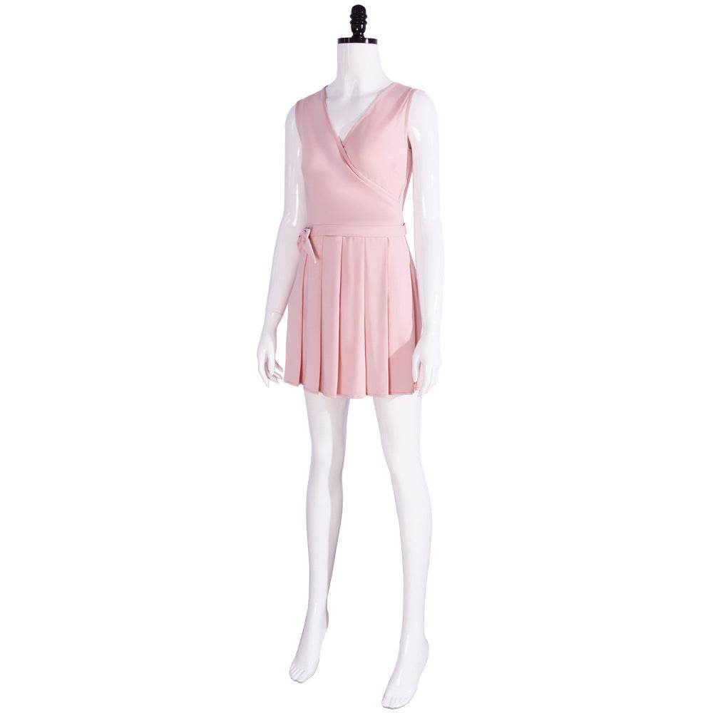 Wicked Glinda Pink Women Short Dress Outfit Carnival Cosplay Costume - Azufun