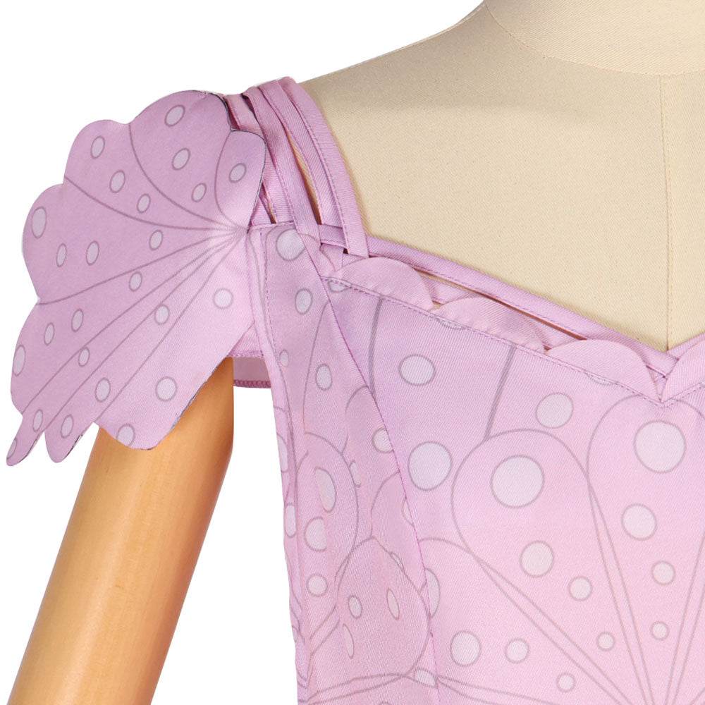 Wicked Glinda Women Pink Short Dress Outfit Carnival Cosplay Costume - Azufun