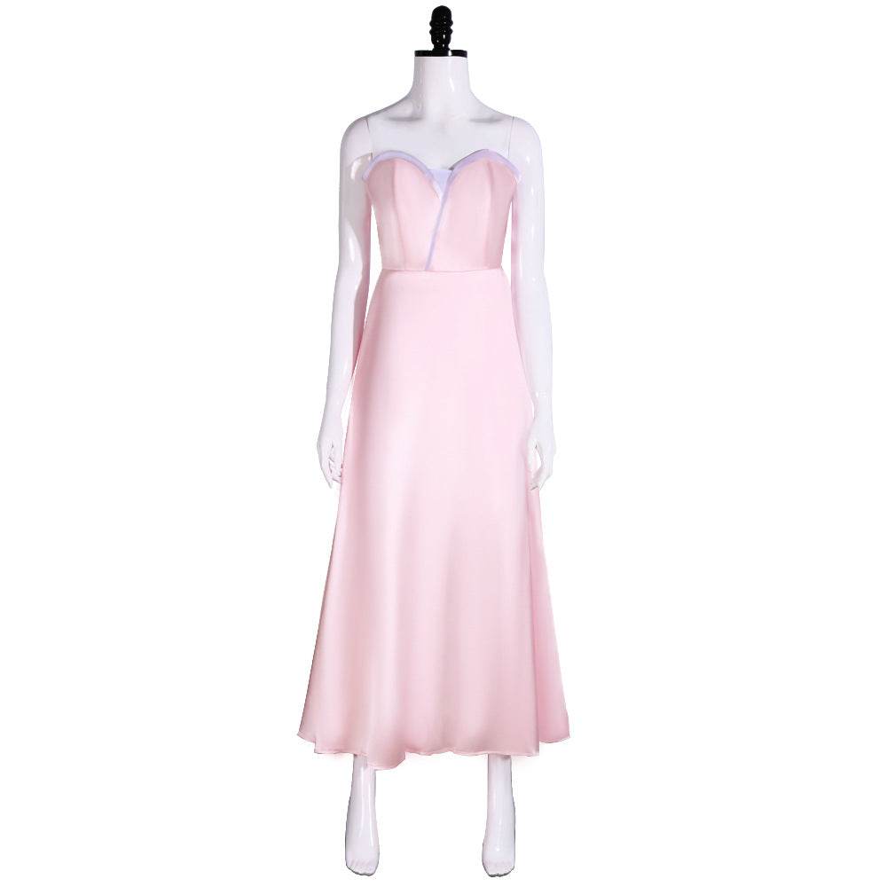 Wicked Glinda Women Pink Suspender Dress Outfit Carnival Cosplay Costume - Azufun