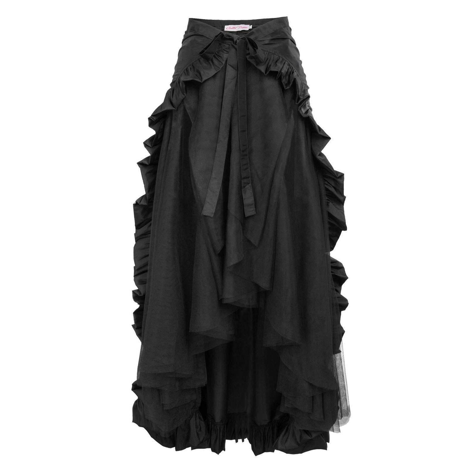 Medieval Women's Retro Style Pirate Waist Dance Skirt Dress - Azufun