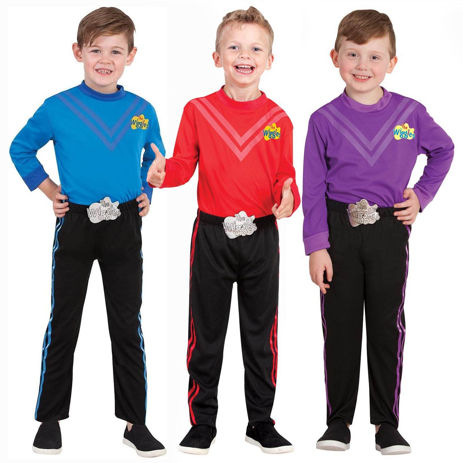 Kids The Wiggles Cosplay Boys Dance Costume Simon Anthony Lachy Outfit - Azufun