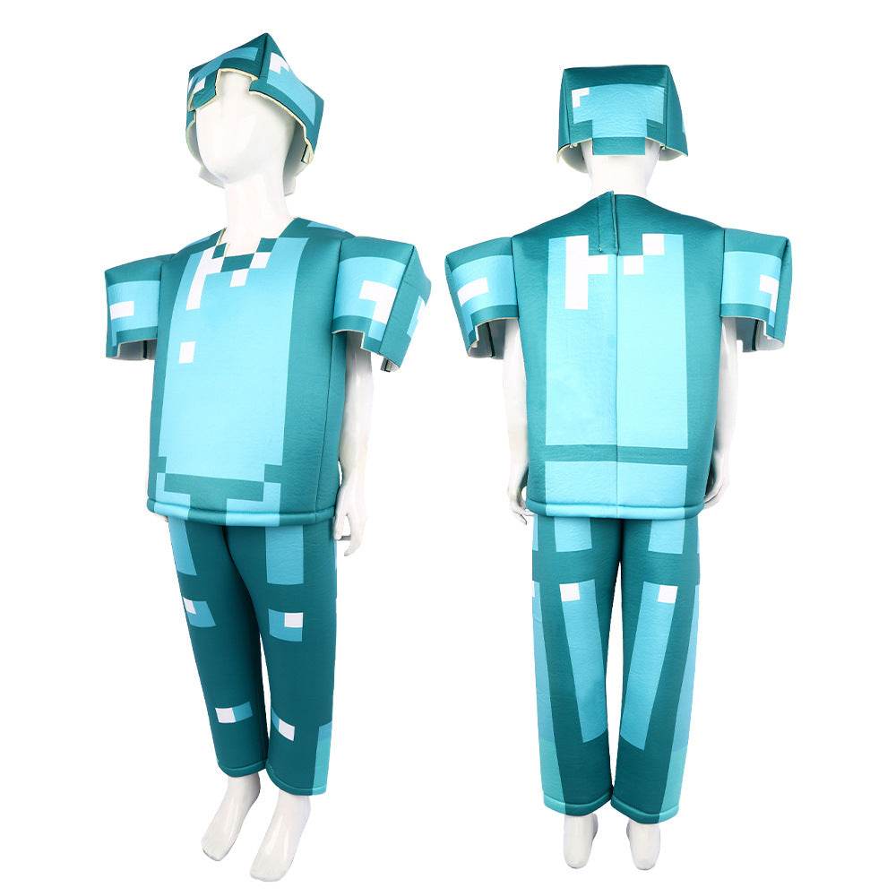Minecraft Steve Costume for Kids Halloween - Azufun