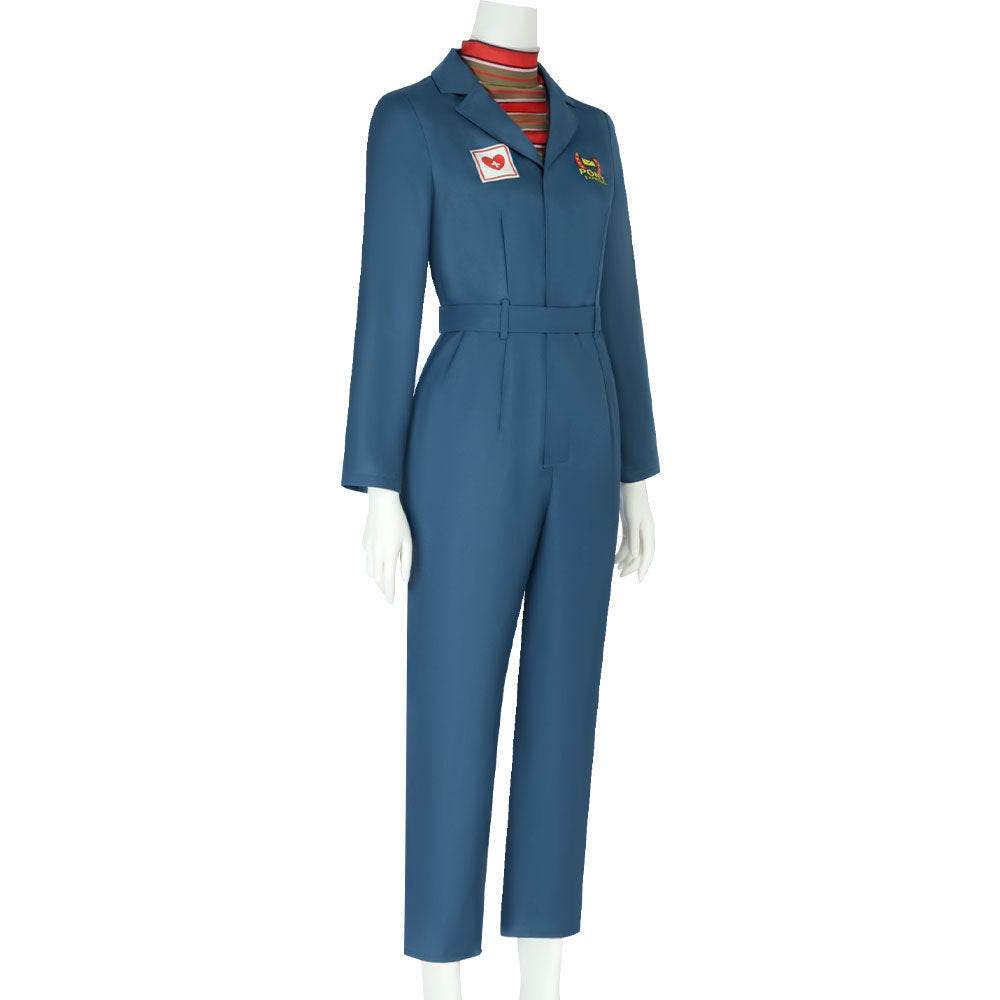 Mouthwashing Anya Women Blue Jumpsuit Carnival Halloween Cosplay Costume - Azufun