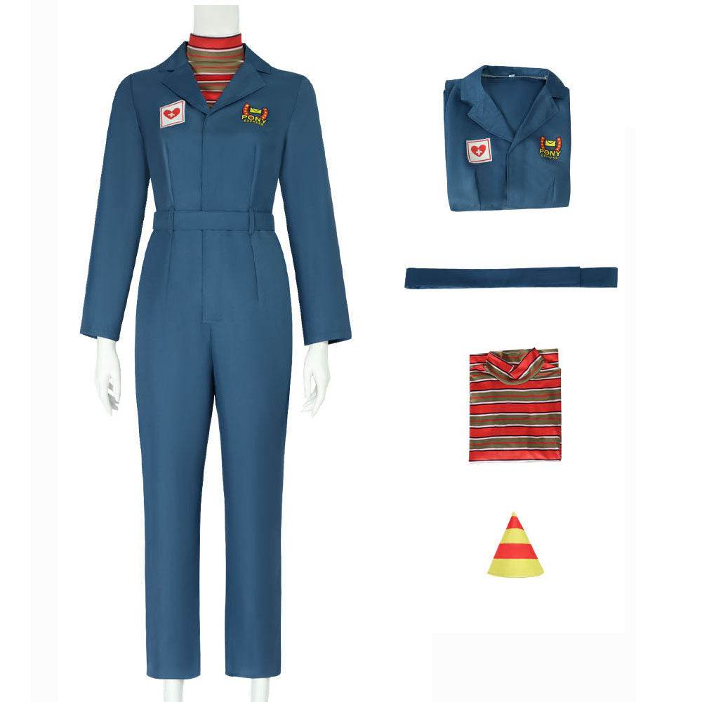 Mouthwashing Anya Women Blue Jumpsuit Carnival Halloween Cosplay Costume - Azufun