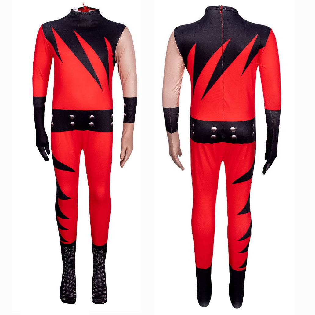 WWE wrestler Kane jumpsuit Cosplay Costume For Kids - Azufun