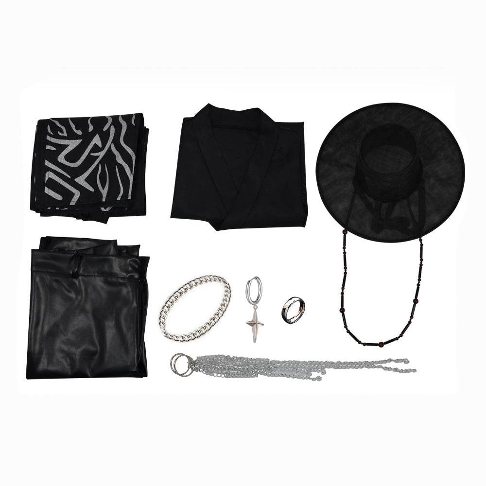 Kpop Demon Hunters Jinu Costume Cosplay Outfit Hat For Adult Man Halloween - Azufun