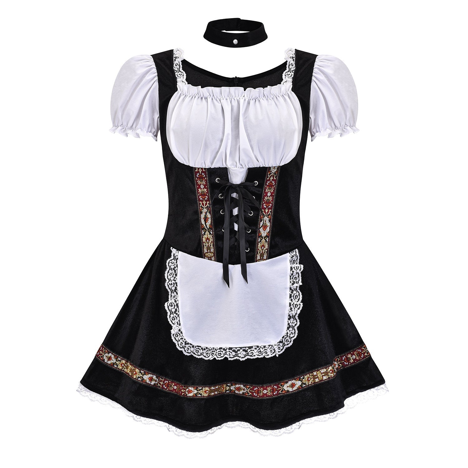 Oktoberfest Costume Women German Bavarian Beer Girl Dirndl Dress Carnival Halloween - Azufun
