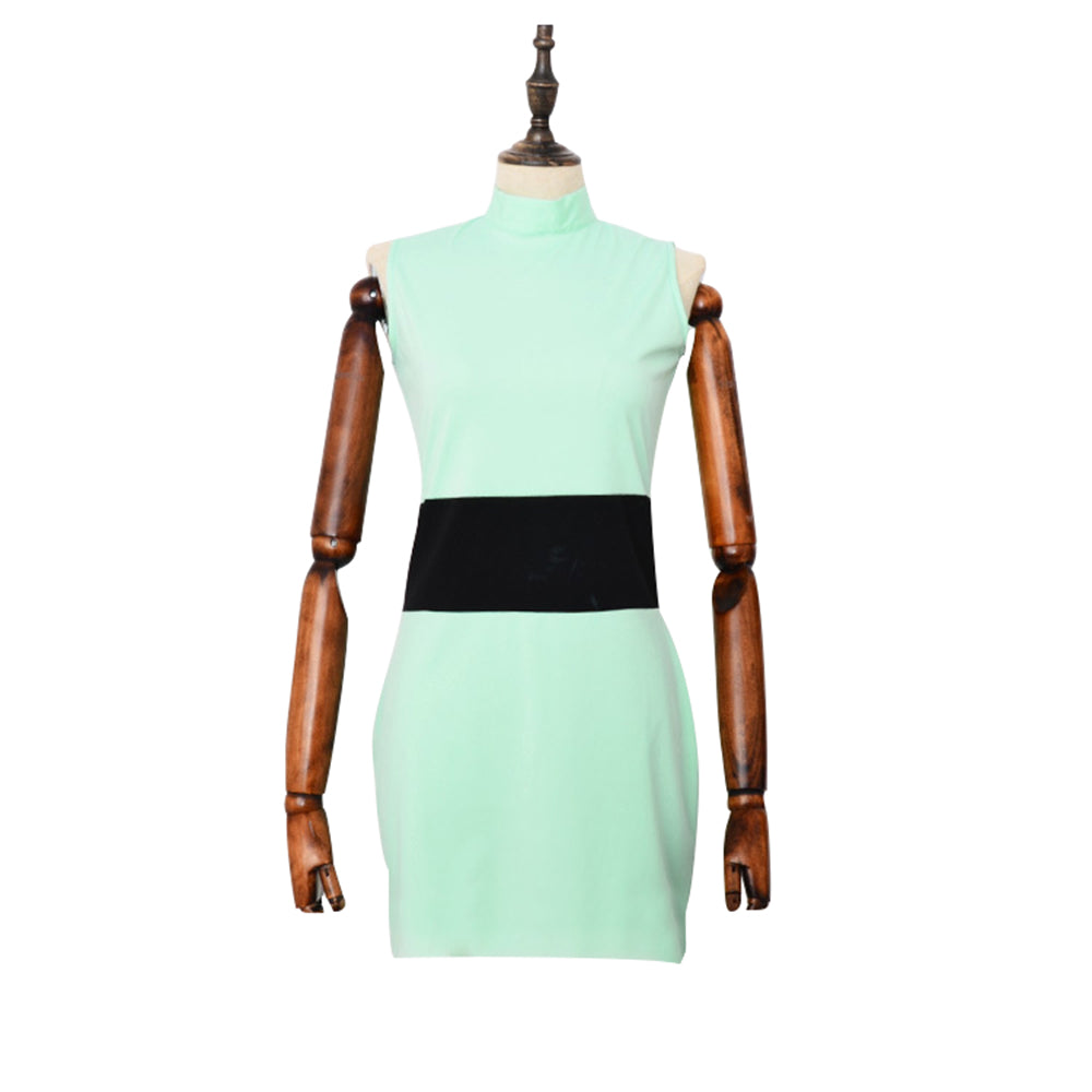 The Powerpuff Girls Blossom Costume Pink Blue Green Mini Fancy Dress - Azufun