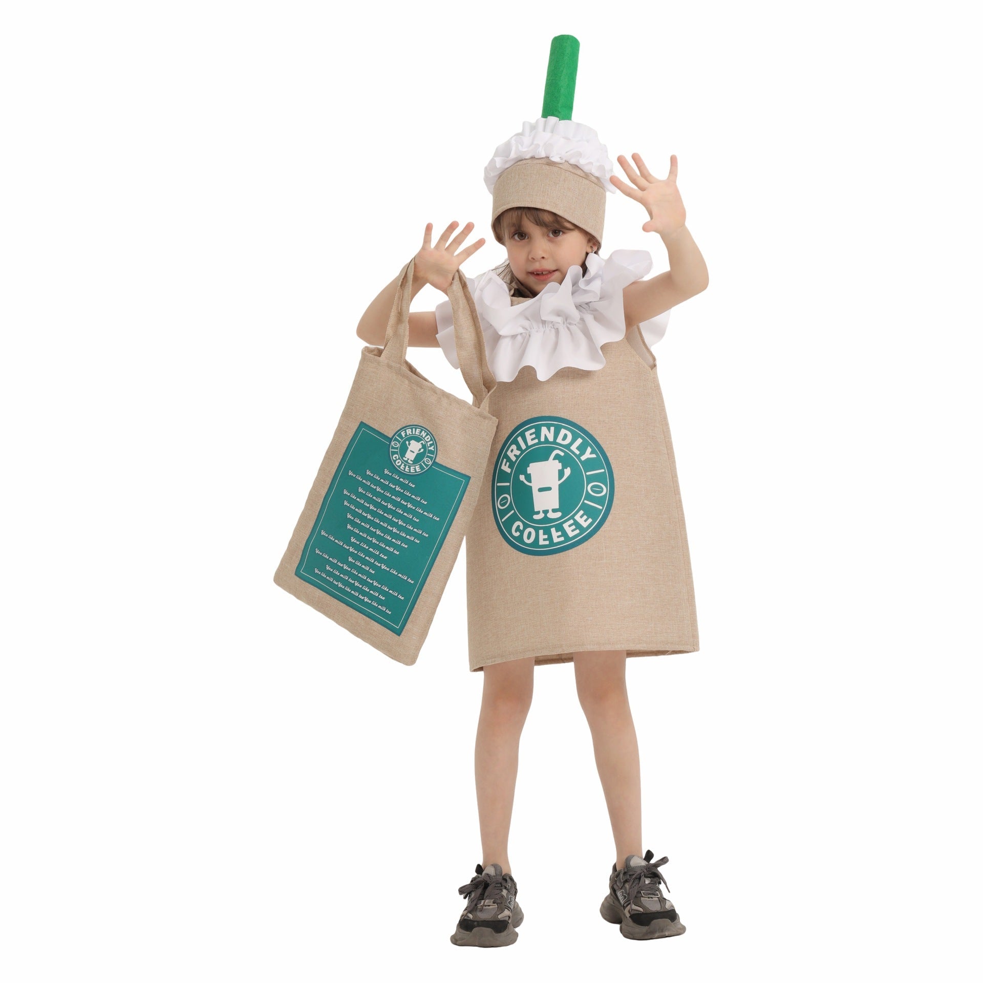 Frappuccino Coffee Costume - Kids - Azufun