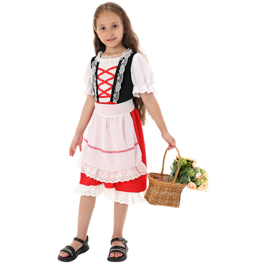 Little Red Riding Hood and the Big Bad Wolf costumes for children's stage Halloween