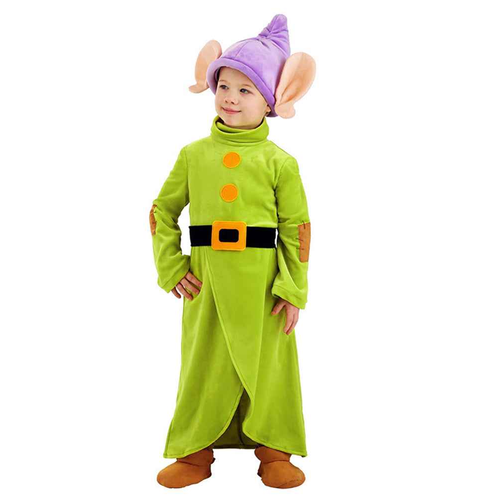 Snow White Dopey Costume for Toddlers Seven Dwarfs Cosplay Halloween