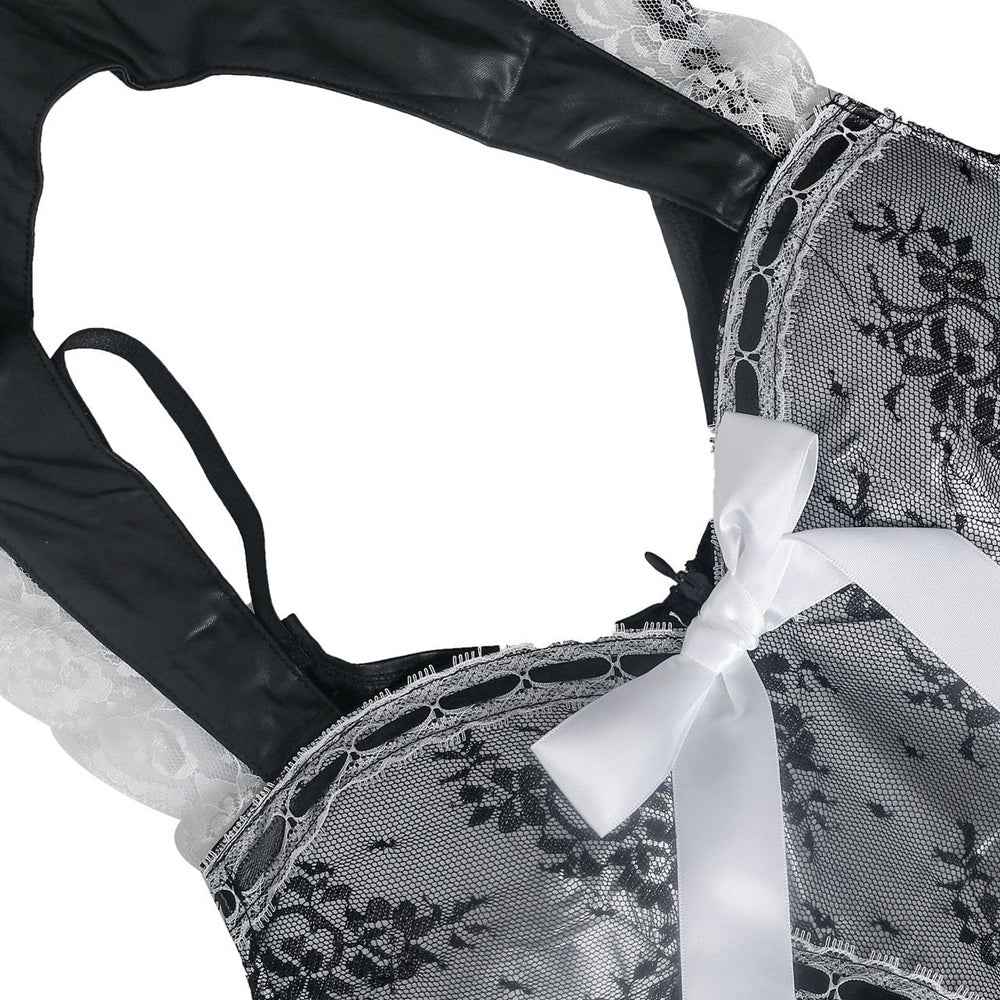 French Maid Lace Dress Game Costumes