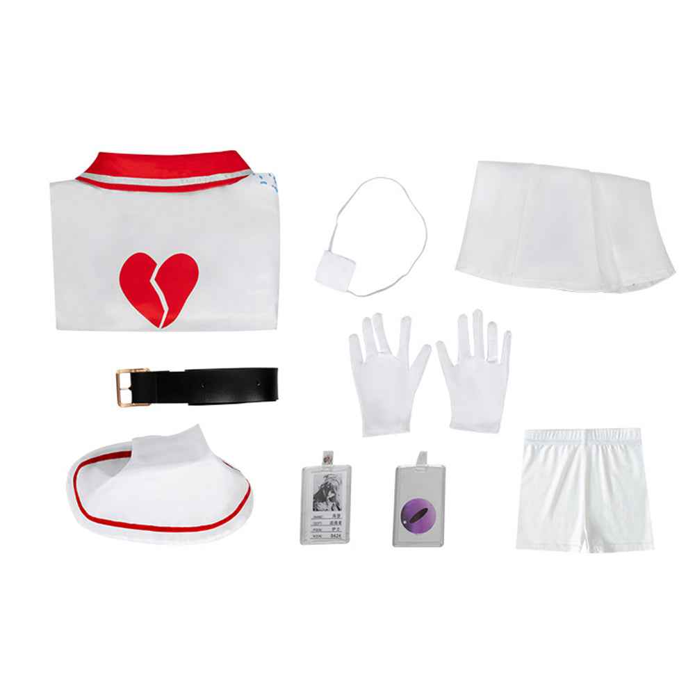 Game Heartbroken Nurse Heather Eggy Party Cosplay Costume For Women