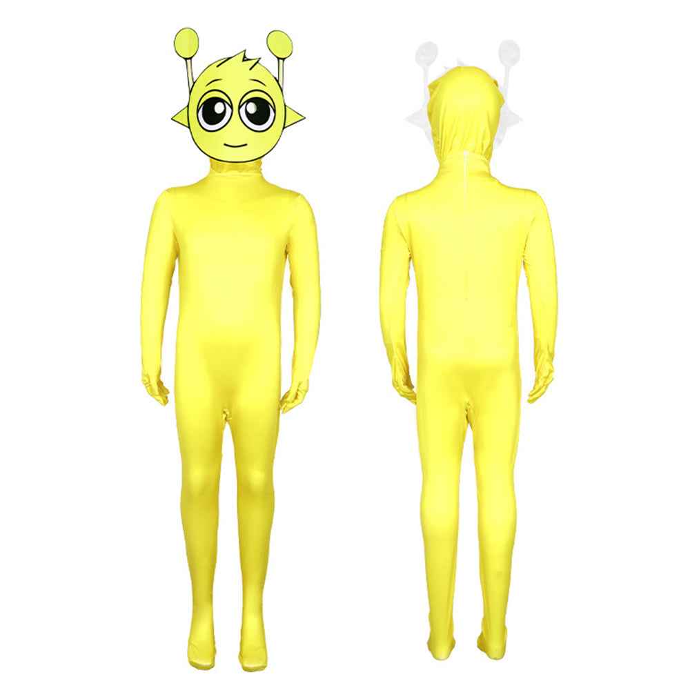 Sprunki Incredibox Costume Jumpsuit Bodysuit Halloween Kids Adult