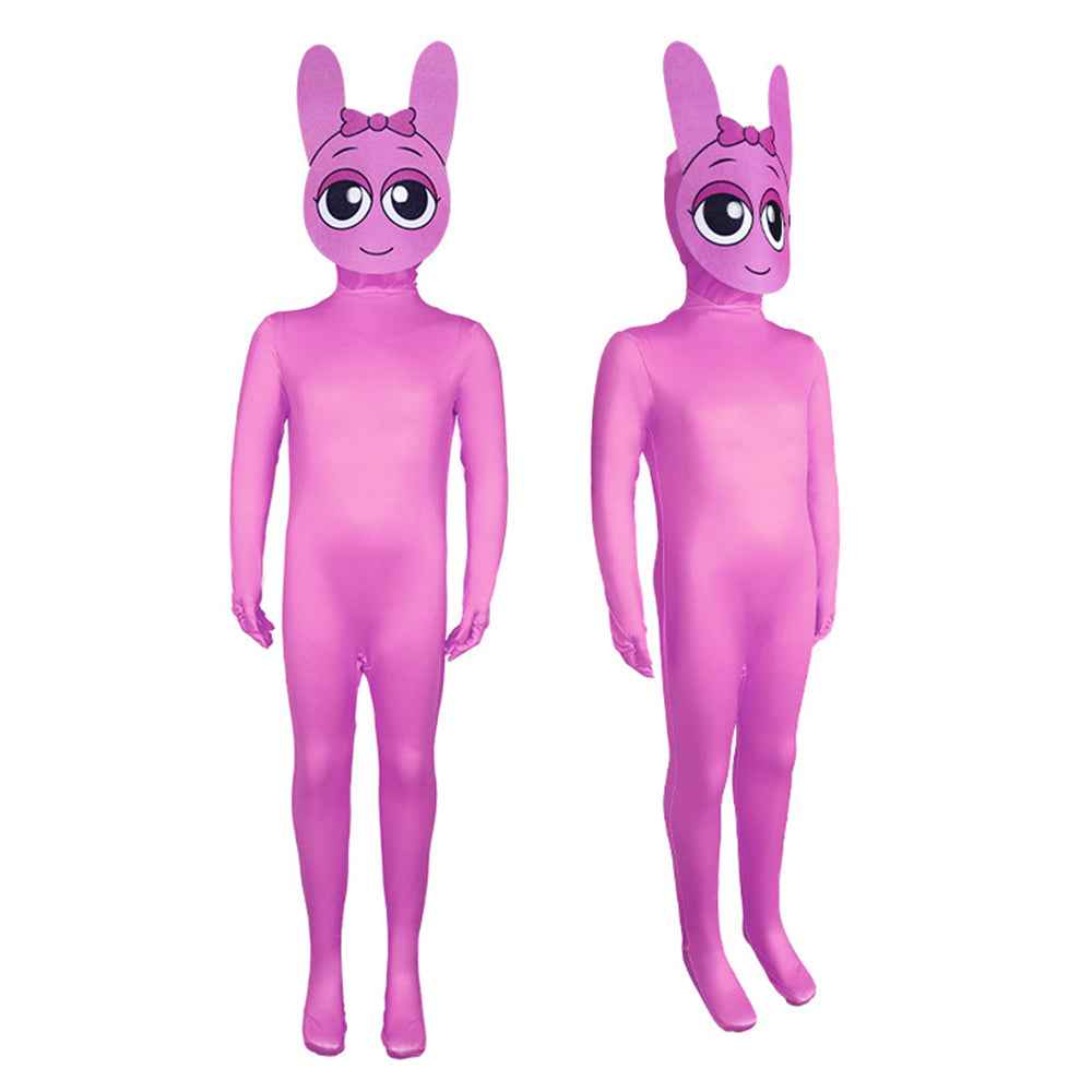 Sprunki Incredibox Costume Jumpsuit Bodysuit Halloween Kids Adult