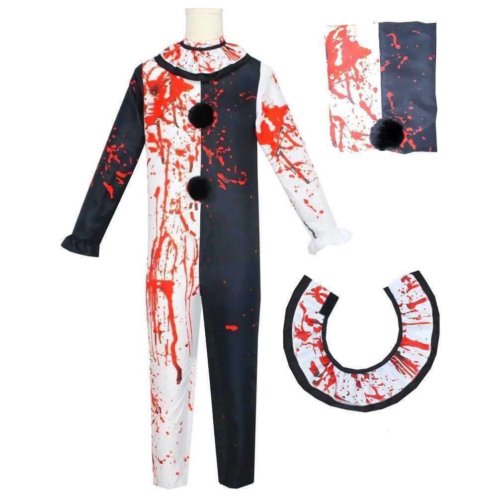 Art The Clown Dress Joker Costume Jumpsuit Halloween Terrifier Cosplay