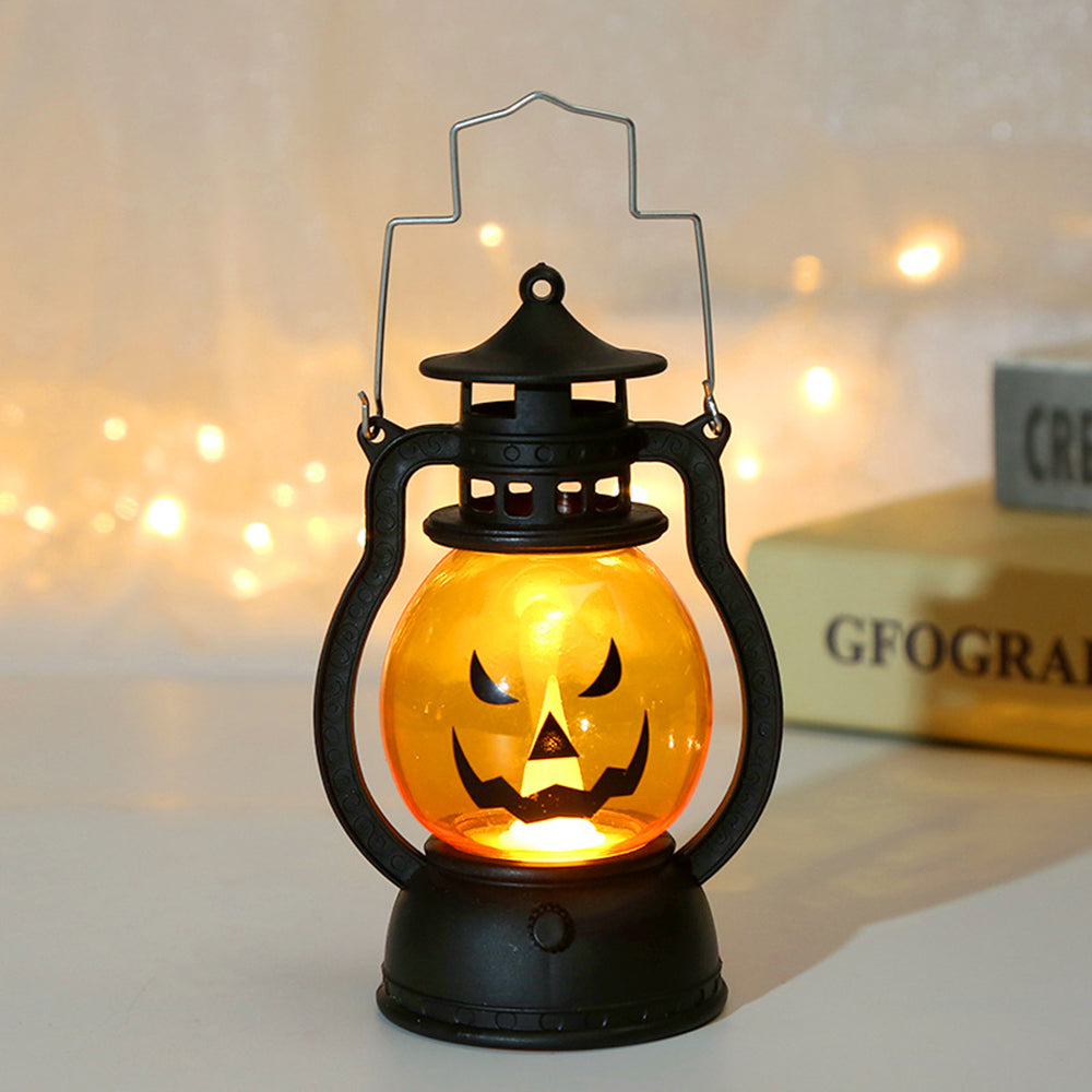 3-piece Pumpkin Lantern Handheld Pony Light Halloween LED Decorative Lights