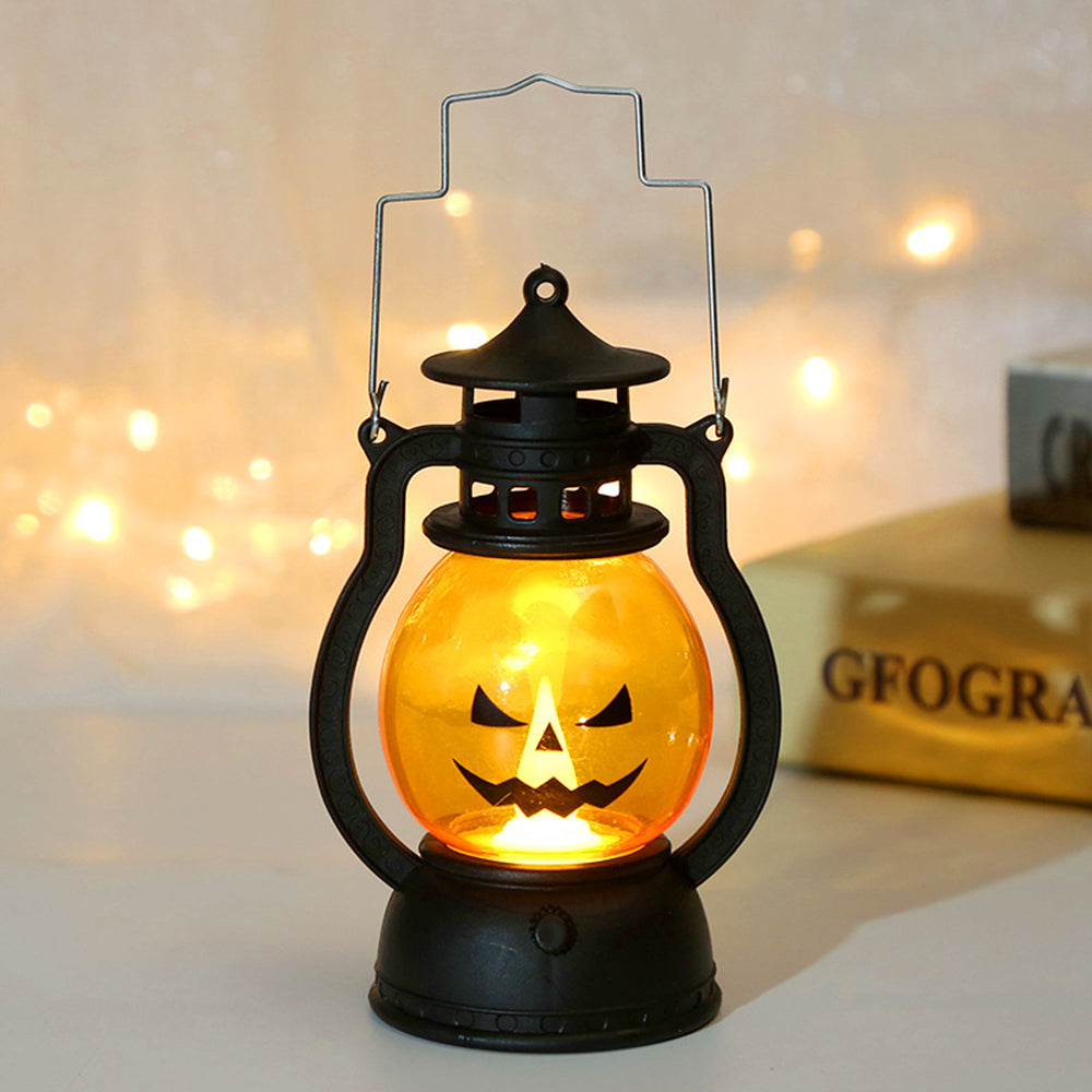 3-piece Pumpkin Lantern Handheld Pony Light Halloween LED Decorative Lights