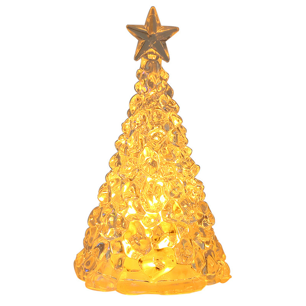 LED Christmas Tree Lights Christmas Table Ornaments Crystal Chandeliers