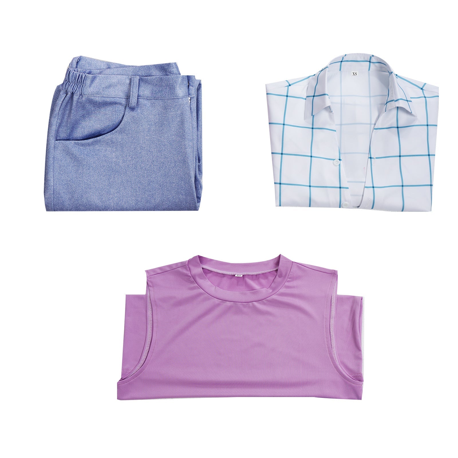 Kpop Demon Hunters Jinu Costume Plaid Shirt Halloween