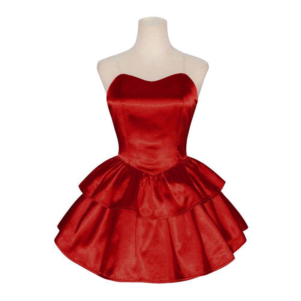 70s Perfect Blue Mima Kirigoe Cosplay Costume Red and Pink Dresses for Women - Azufun