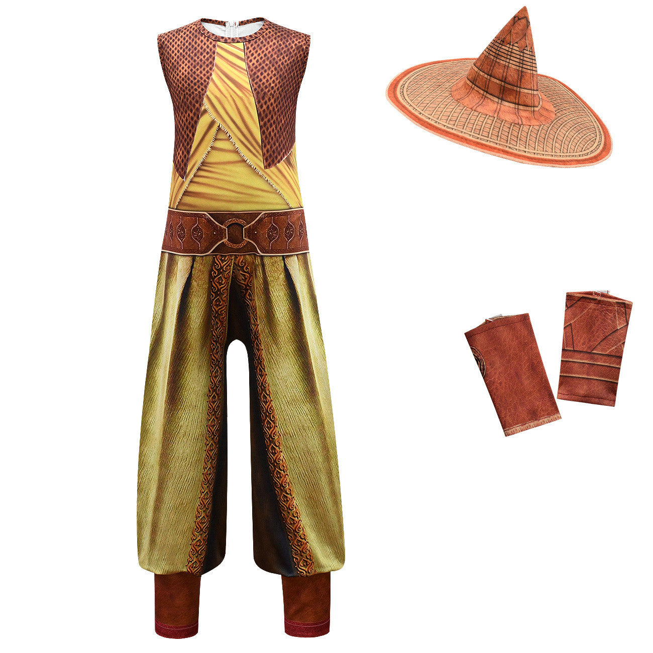 Raya and the Last Dragon Costume Cosplay Halloween Drama Performance Romper - Azufun