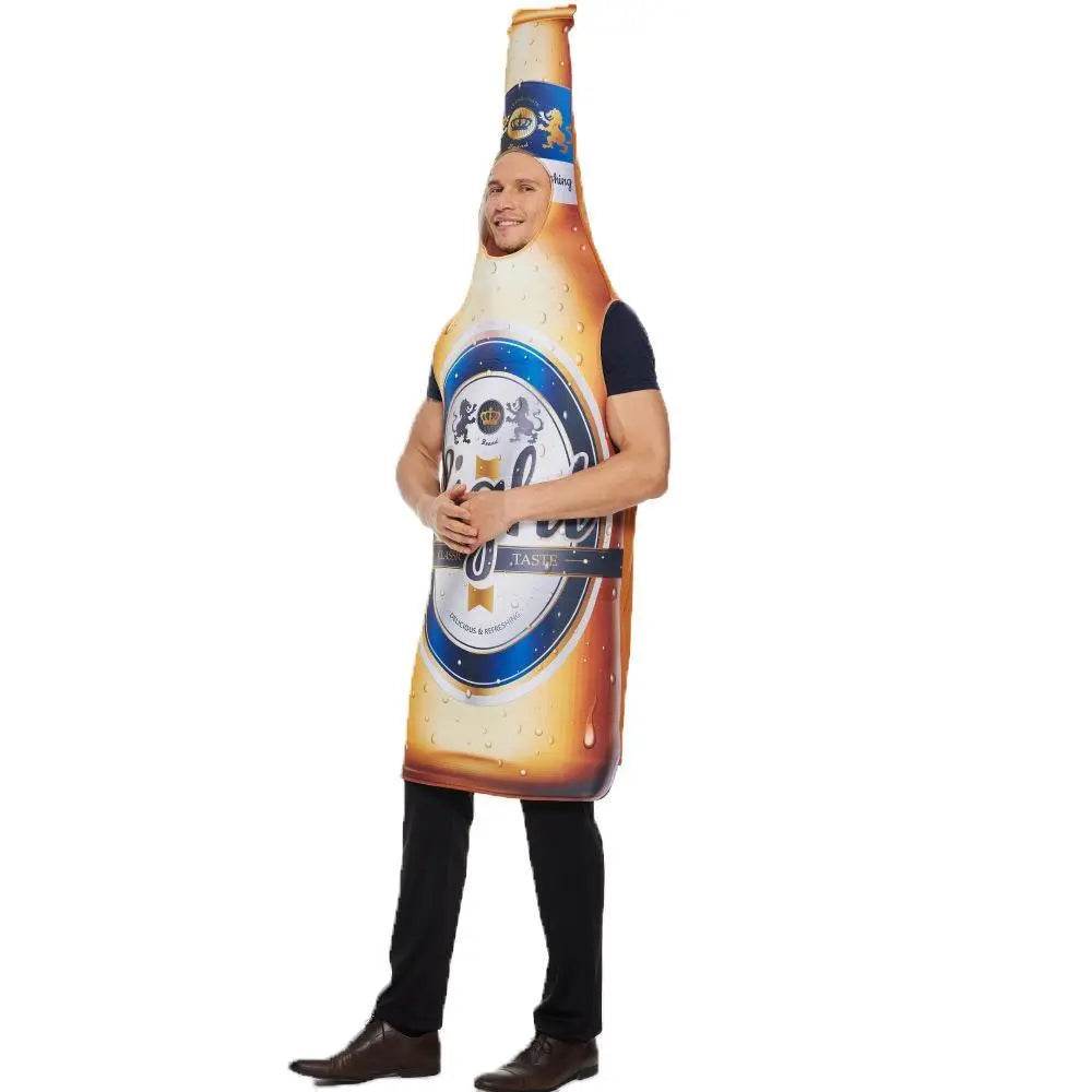 Adult beer bottle Oktoberfest Funny Novelty Halloween Cosplay Costume - Azufun