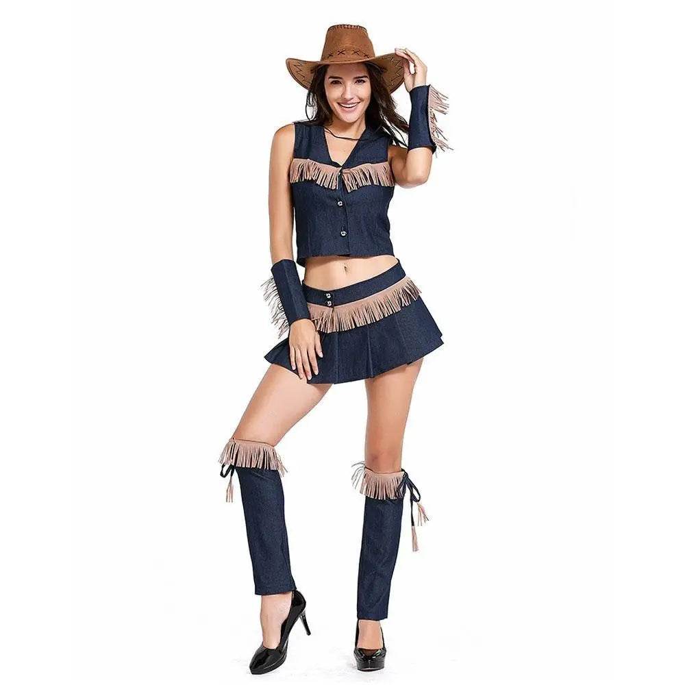 American Wild West cowboy pirate game Costume fancy dress - Azufun
