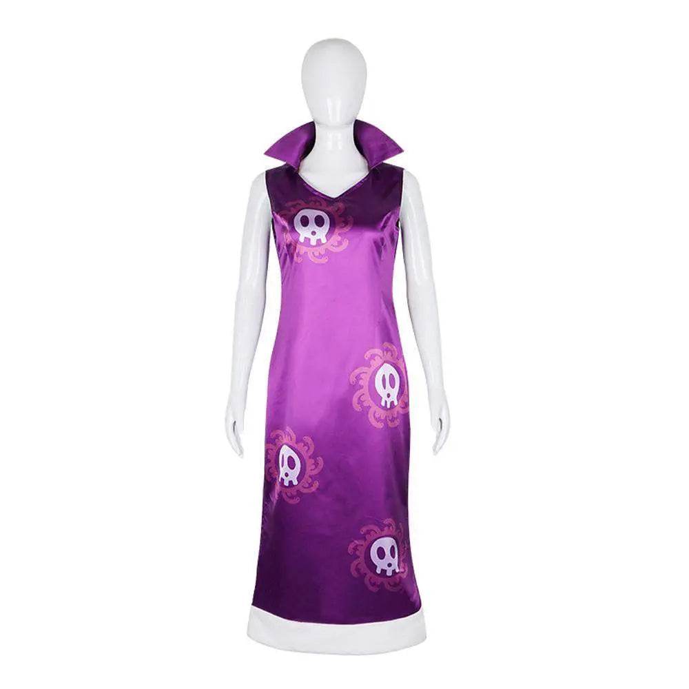 Boa Hancock Cosplay Costume One Piece Anime Outfits Halloween Carnival Dresses for Women - Azufun