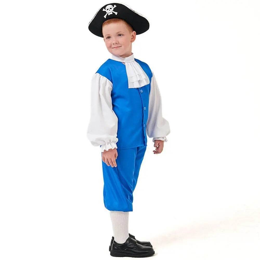 Boy Pirate Outfit Vintage Cosplay Costume Carnival Halloween For Kids - Azufun