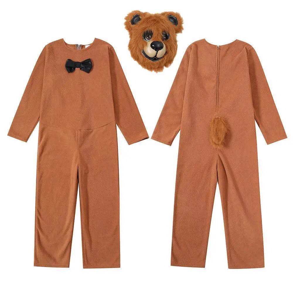 Brown Bear animal furry costume Children's Day Matching Pets Party Halloween - Azufun