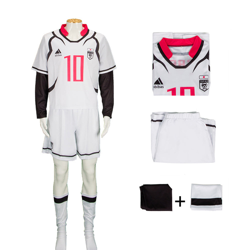 Blue Lock Sae Itoshi Cosplay Anime Costume Football Uniform Set - Azufun