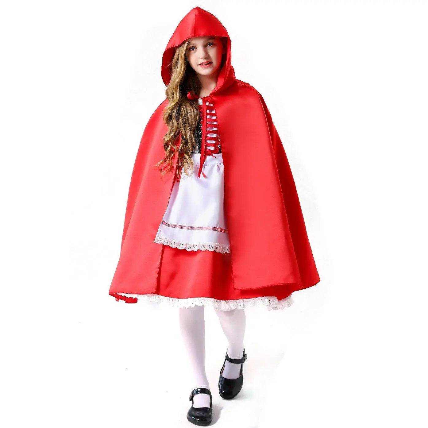 Children's Day Halloween kindergarten Little Red Riding Hood show costume family performance - Azufun