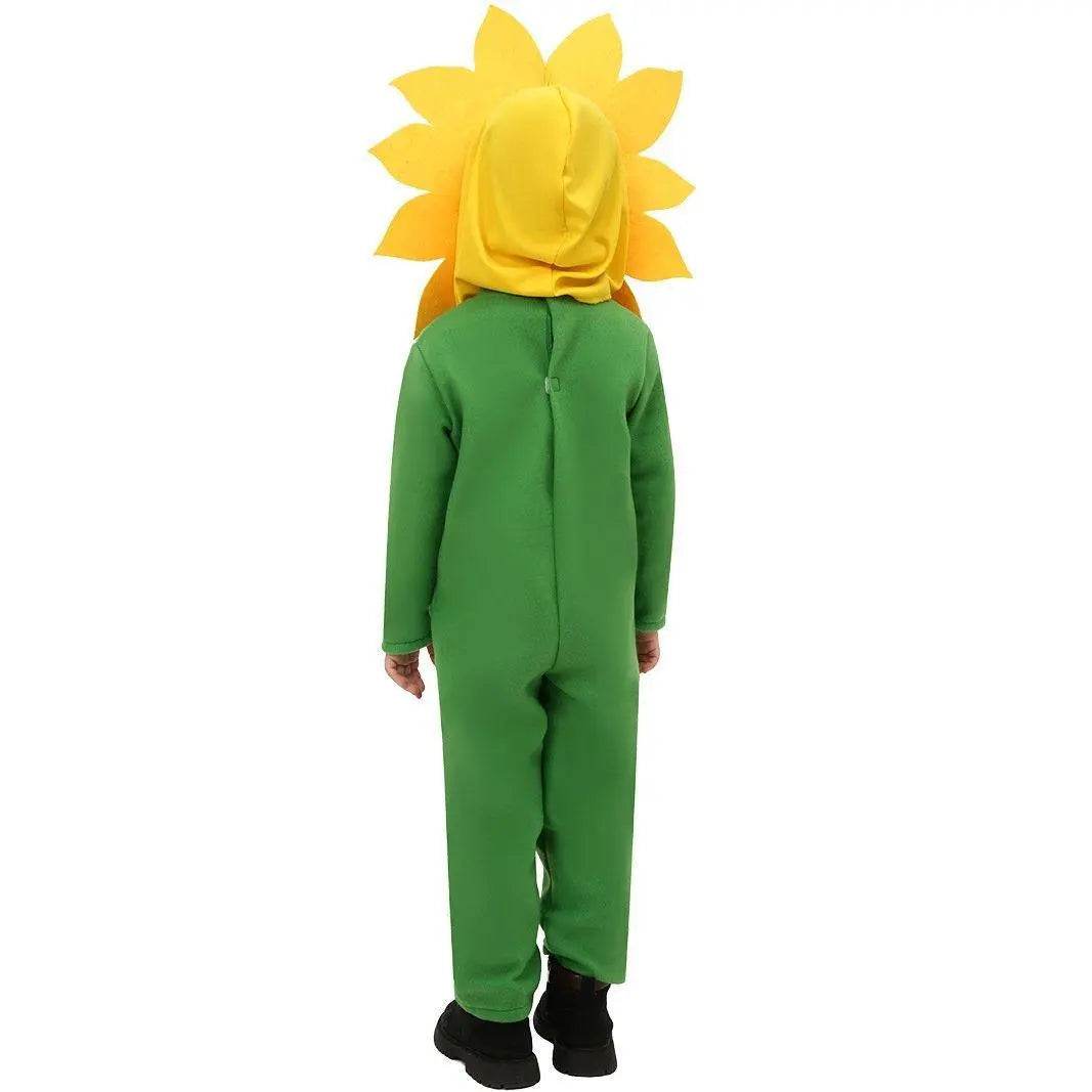 Children's Day Sun Flower Kids Jumpsuit Stage Party Cosplay Costumes - Azufun