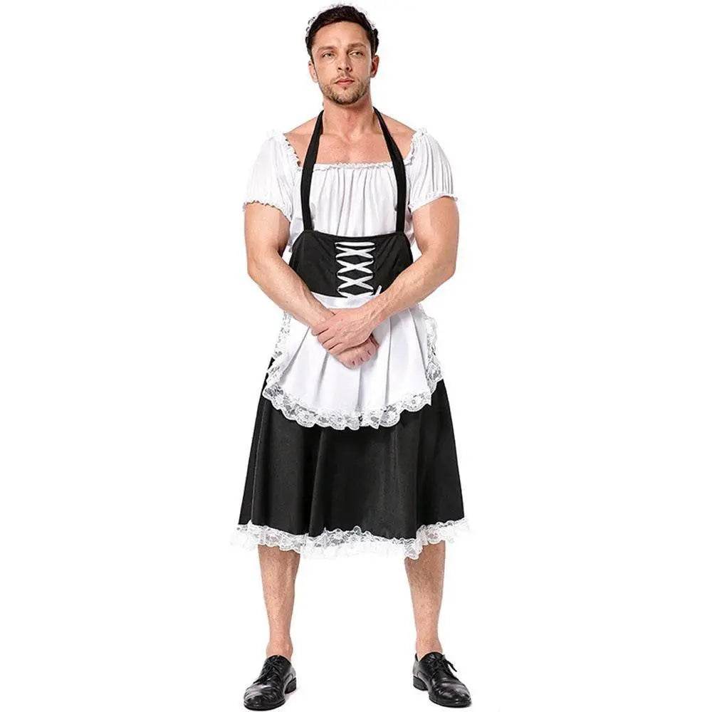 Fever Flirty French Women Man Maid Costume - Azufun