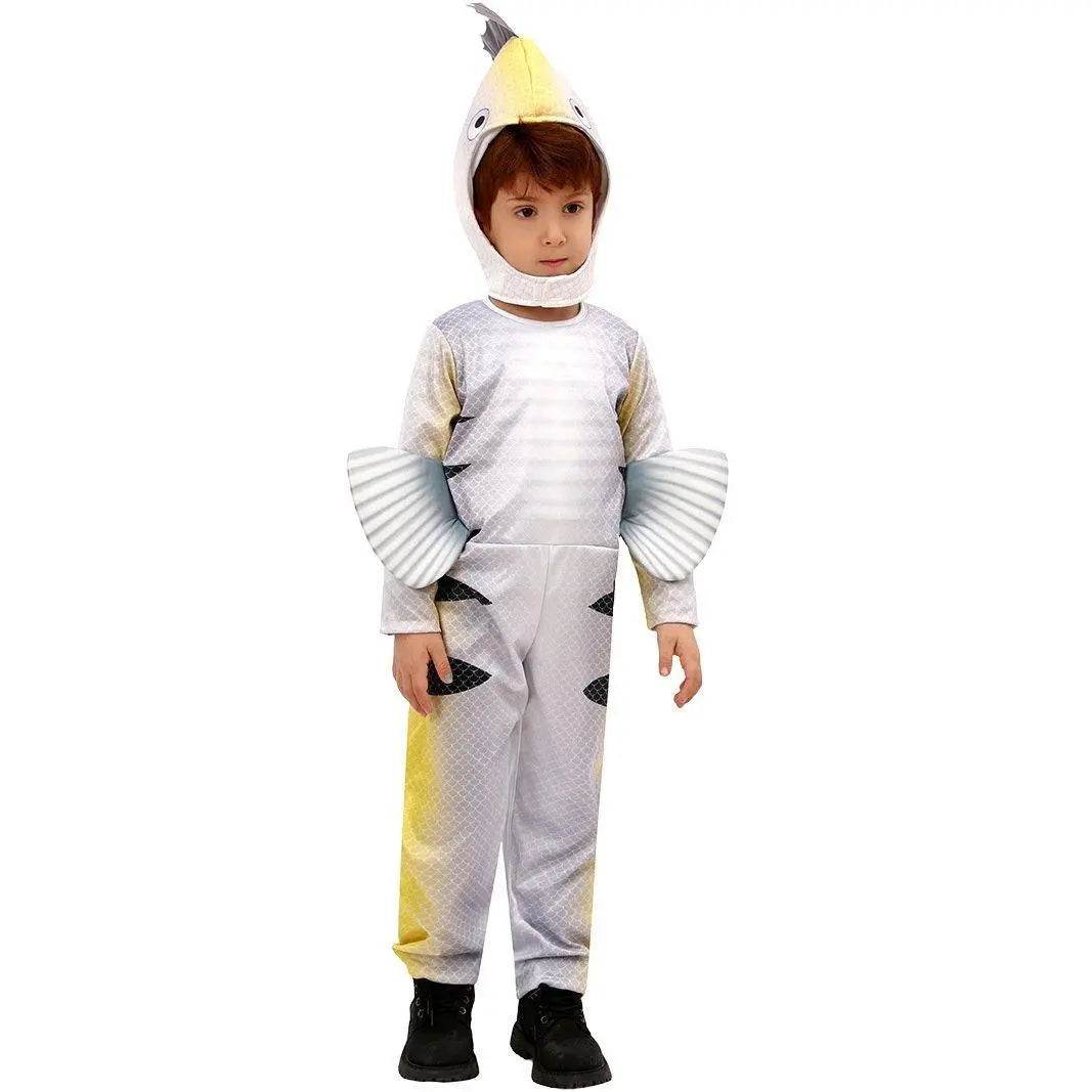 Flounder Kids Animal Jumpsuit Party Cosplay Costumes Halloween - Azufun