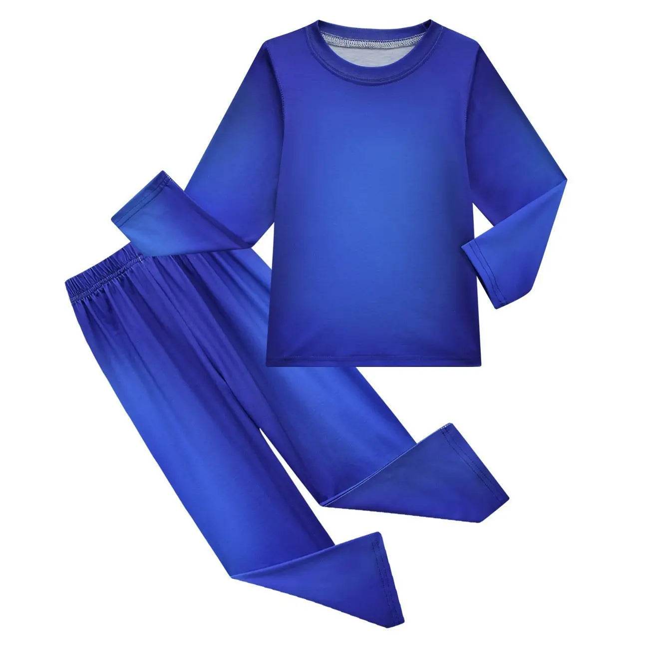 Game Roblox rainbow friends Costume Cosplay Blue Monster Pajamas set For Kids - Azufun