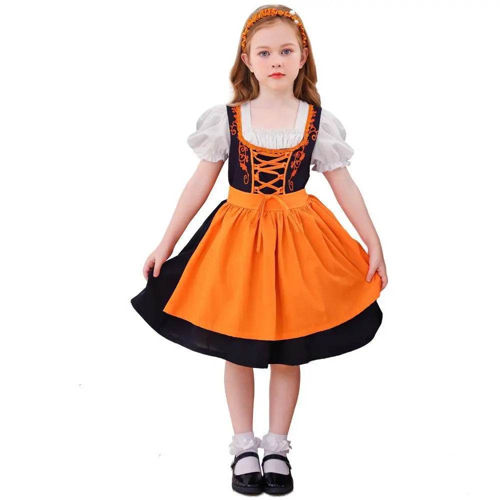 German Oktoberfest Halloween Costumes Matching Girls Pet Dog Outfits - Azufun